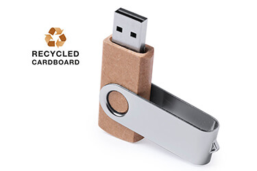 usb de cartón reciclado